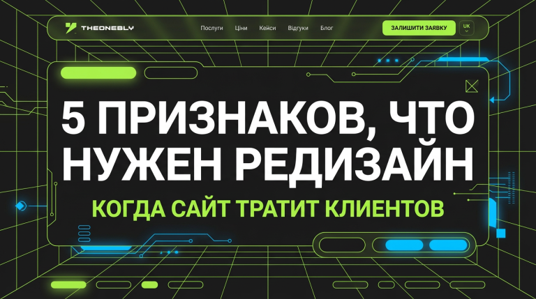 5 признаков того, что вашему сайту срочно нужен редизайн