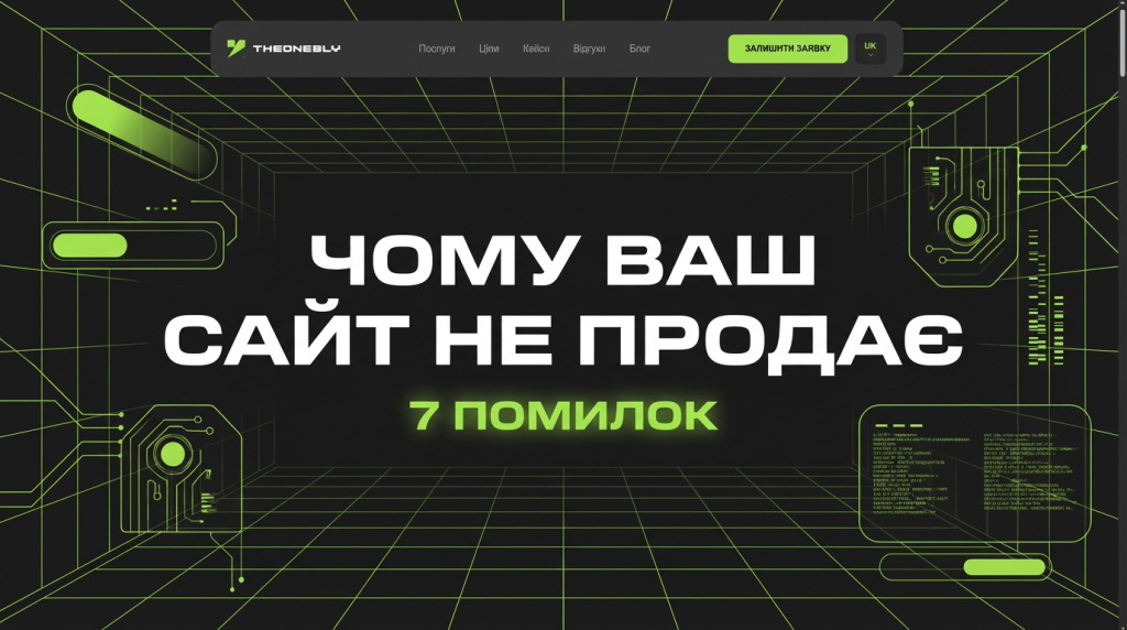 Чому ваш сайт не продає: 7 помилок, які коштують вам клієнтів