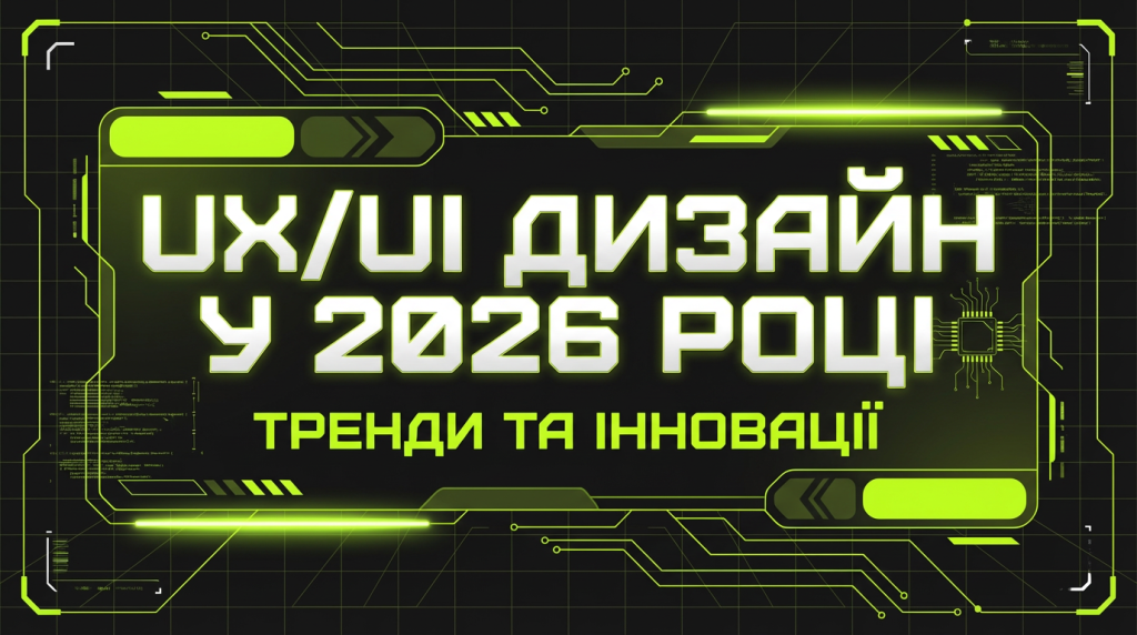 UX/UI дизайн у 2026 році: тренди, що реально конвертують