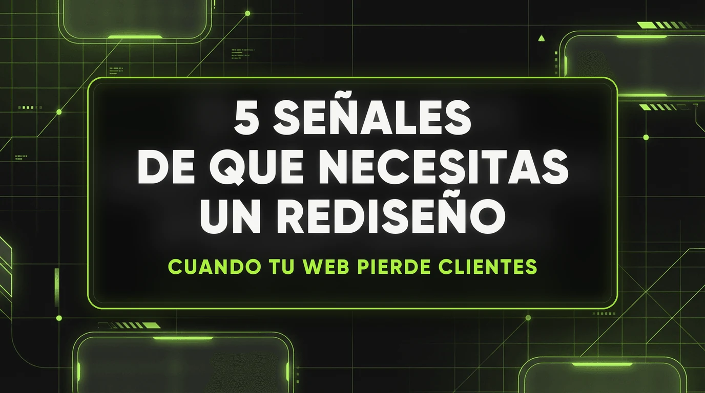 5 señales de que tu sitio web necesita un rediseño urgente 1 5 señales de que tu sitio web necesita un rediseño urgente